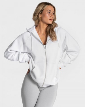 Dámské Bundy Teveo Statement Oversized Bílé | XLQ-1151