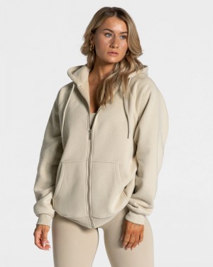 Dámské Bundy Teveo Statement Oversized Hnědé | KMH-4513