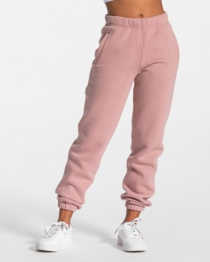 Dámské Kalhoty Jogger Teveo Iconic Oversized Berry | AYK-1215