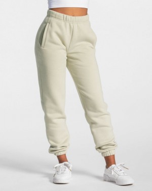 Dámské Kalhoty Jogger Teveo Iconic Oversized Olivy Zelené | QSK-1518