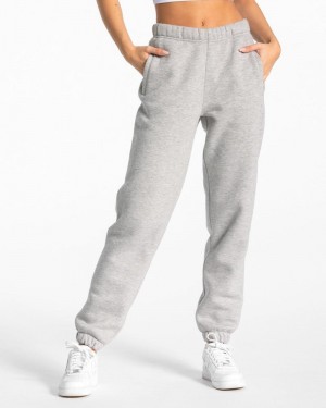 Dámské Kalhoty Jogger Teveo Iconic Oversized Šedé | HTV-0025