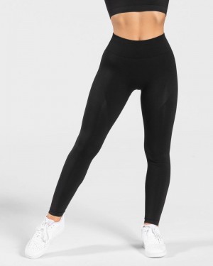 Dámské Legíny Teveo Charming Scrunch Černé | BXC-5103