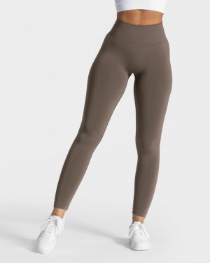 Dámské Legíny Teveo Classy Šedé Hnědé | UQK-8142