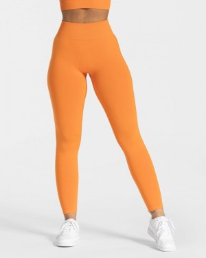 Dámské Legíny Teveo Timeless Scrunch Oranžové | HFA-9163