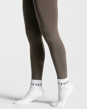 Dámské Ponožky Teveo Ankle (2pcs) Bílé | GJK-9976