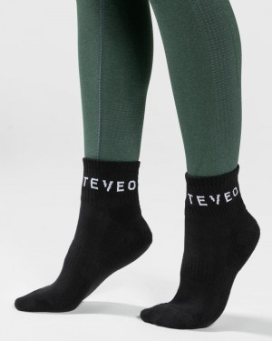 Dámské Ponožky Teveo Ankle (2pcs) Černé | KLP-4584