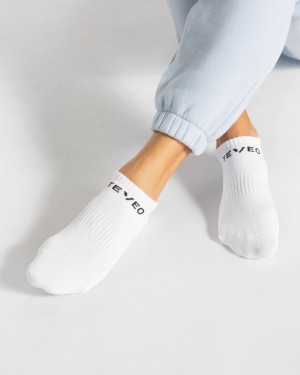 Dámské Ponožky Teveo Sportovní (2pcs) Bílé | MWO-4716