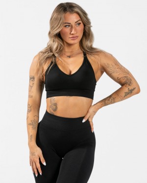 Dámské Sportovní Podprsenka Teveo Everyday Support Černé | OWH-9358