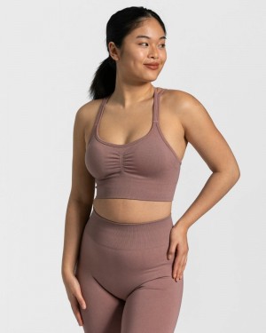 Dámské Sportovní Podprsenka Teveo Timeless Scrunch Růžové | HKP-6514