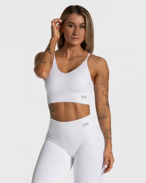 Dámské Topy Teveo Elegantní Cross Bílé | CZU-6946