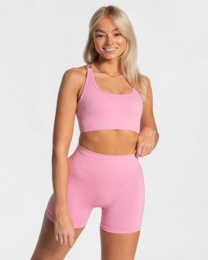 Dámské Topy Teveo Everyday Backless Růžové | IRN-2590