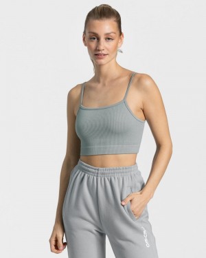 Dámské Topy Teveo Sassy Šedé Blankyt | HJP-3264