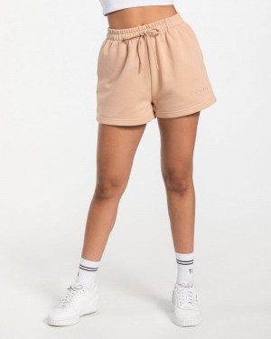 Dámské Šortky Teveo Oversized Béžový | OEY-6989
