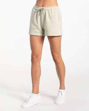 Dámské Šortky Teveo Oversized Olivy Zelené | TDS-7276