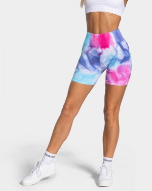 Dámské Šortky Teveo Tie Dye Scrunch Cold | SQM-4918