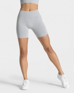 Dámské Šortky Teveo Timeless Scrunch Světle Šedé | CDD-3929
