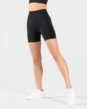 Dámské Šortky Teveo Timeless Scrunch Černé | HLP-6077